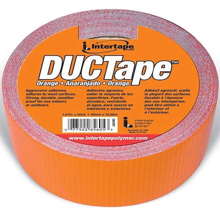 Intertape 1.88" x 60 Yds Orange Jobsite General Purpose Duct Tape Colored 20COR2